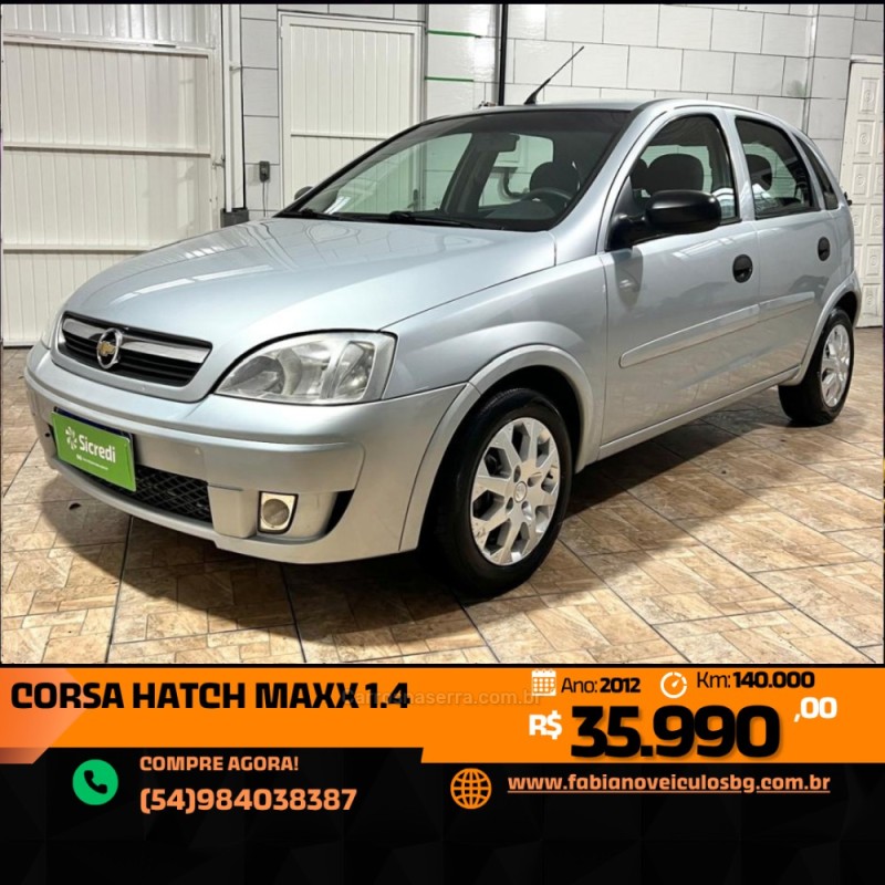 corsa 1.4 mpfi maxx 8v flex 4p manual 2012 bento goncalves