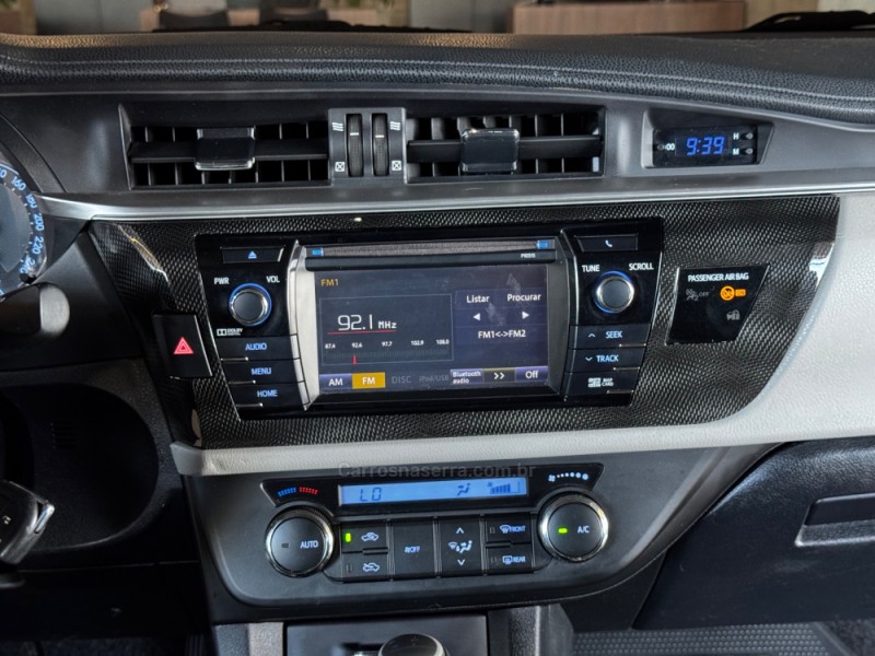 COROLLA 2.0 XEI 16V FLEX 4P AUTOMÁTICO - 2015 - DOIS IRMãOS