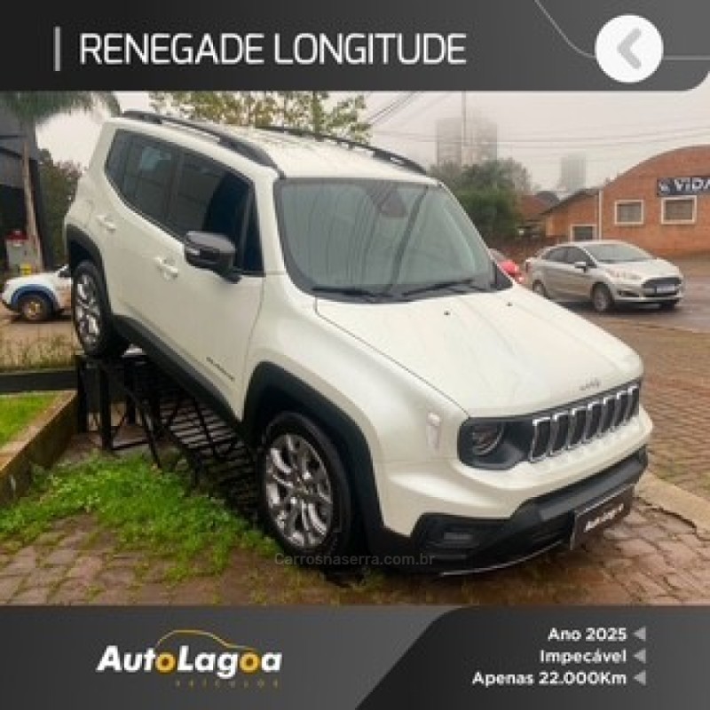 renegade 1.3 16v longitude t270 turbo 4x2 flex 4p automatico 2025 lagoa vermelha