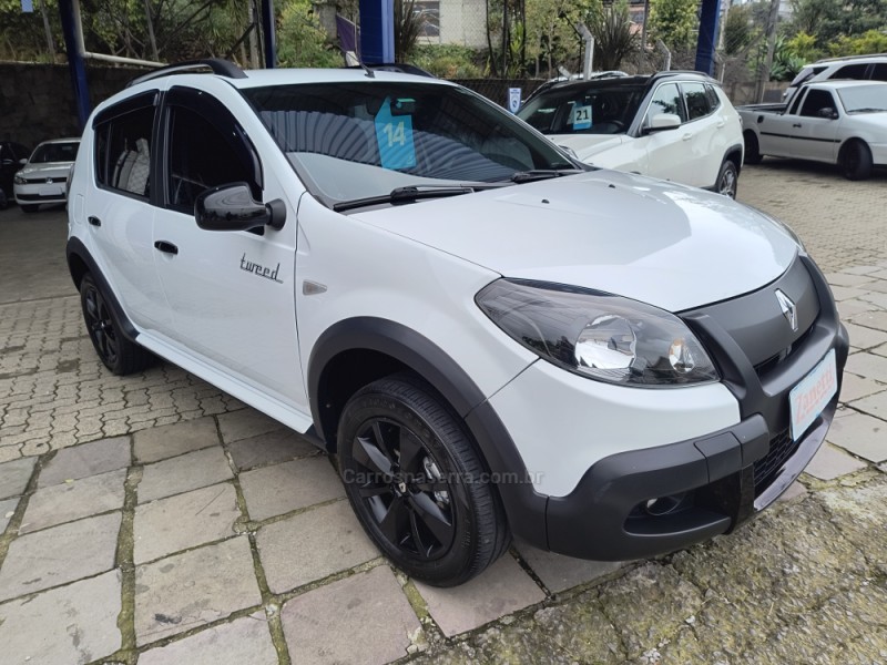 sandero 1.6 stepway tweed 8v flex 4p manual 2014 bento goncalves