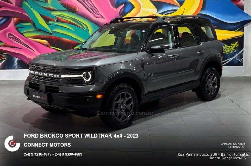 BRONCO 2.0 SPORT WILDTRAK ECOBOOST 16V TURBO 4P AUTOMÁTICA - 2023 - BENTO GONçALVES