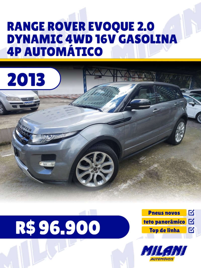 range rover evoque 2.0 dynamic 4wd 16v gasolina 4p automatico 2013 bento goncalves