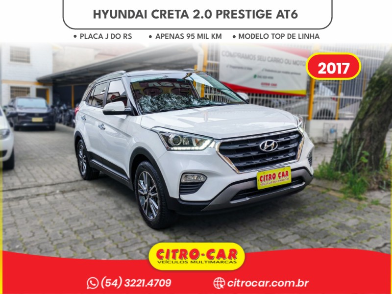creta 2.0 16v flex prestige automatico 2017 caxias do sul