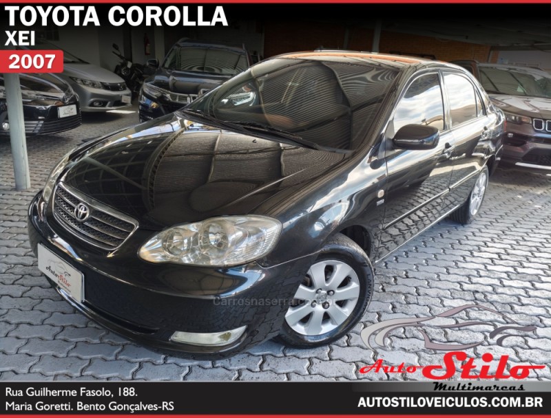 corolla 1.8 xei 16v flex 4p automatico 2007 bento goncalves