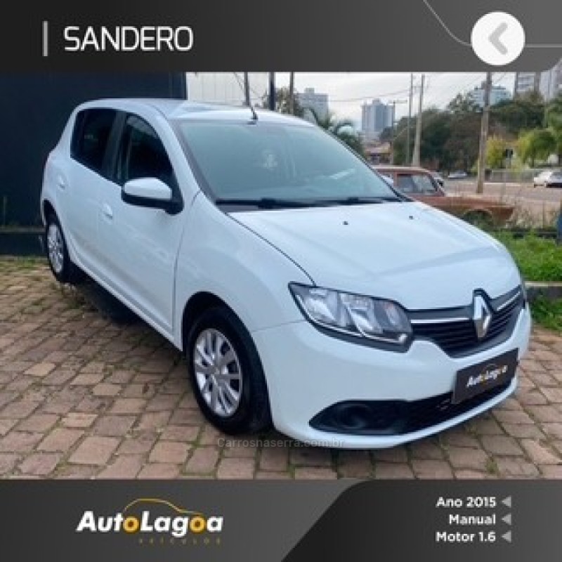 sandero 1.6 expression 8v flex 4p manual 2015 lagoa vermelha