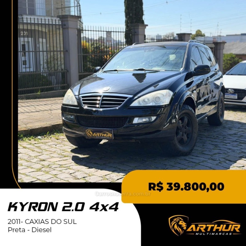 kyron 2.0 xdi 200ky 4x4 16v turbo intercooler diesel 4p automatico 2011 caxias do sul