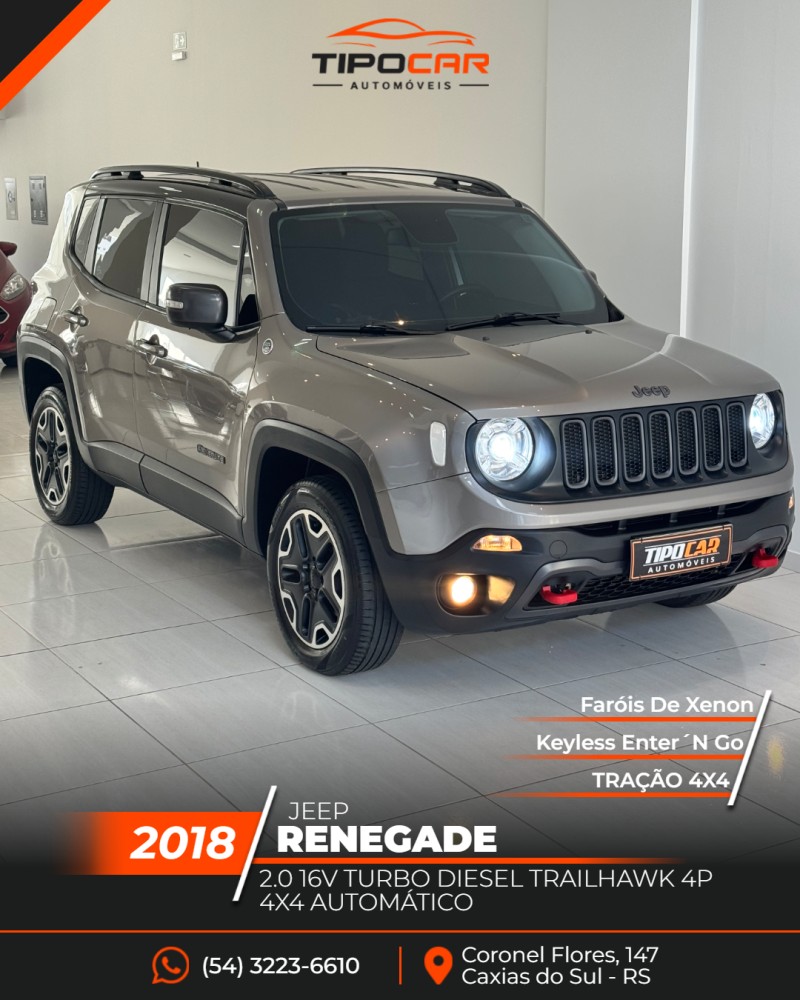 renegade 2.0 16v turbo diesel trailhawk 4p 4x4 automatico 2018 caxias do sul