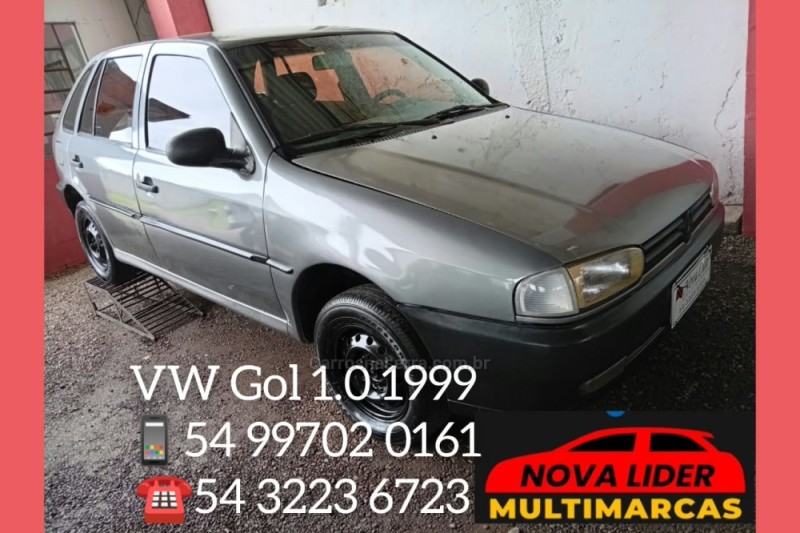 gol 1.0 mi 16v gasolina 4p manual 1999 caxias do sul
