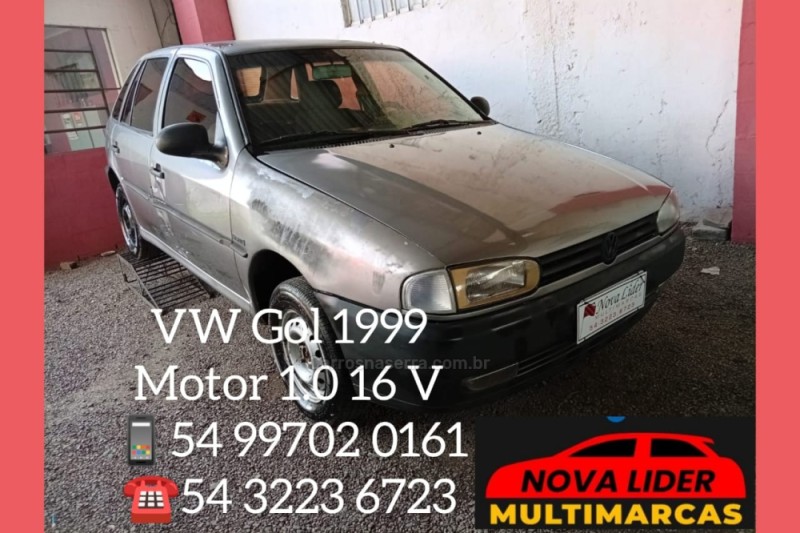 gol 1.0 mi 16v gasolina 4p manual 1999 caxias do sul
