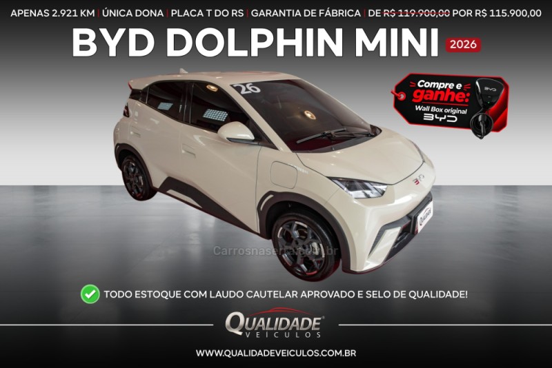 DOLPHIN MINI ELÉTRICO 4P AUTOMÁTICO