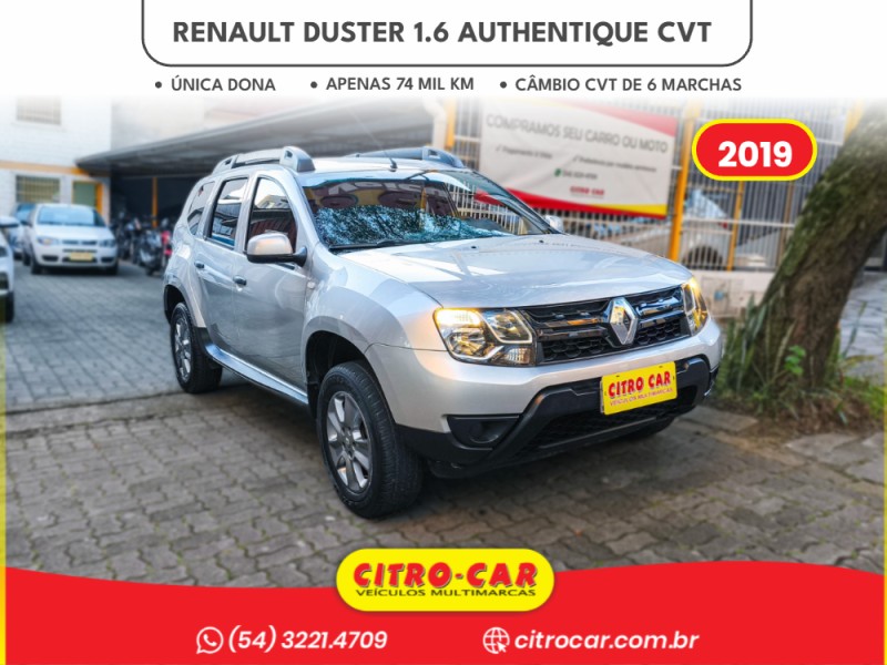 duster 1.6 authent 16v flex 4p automatico 2019 caxias do sul