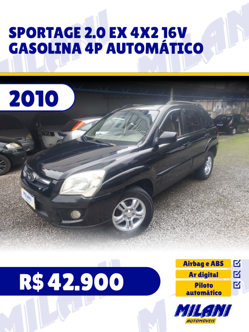 sportage 2.0 ex 4x2 16v gasolina 4p automatico 2010 bento goncalves