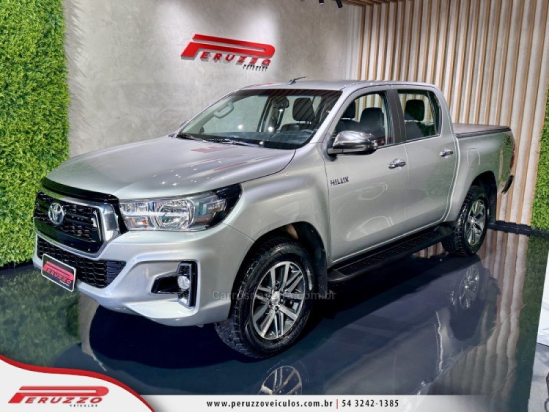 hilux 2.8 srv 4x4 cd 16v diesel 4p automatico 2019 nova prata