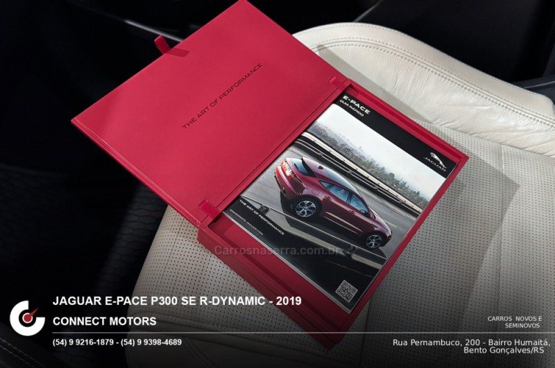 E-PACE 2.0 16V P300 R-DYNAMIC SE AWD GASOLINA 4P AUTOMÁTICO - 2019 - BENTO GONçALVES