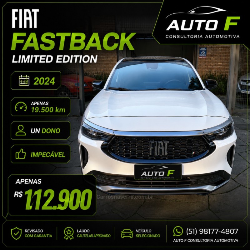 fastback 1.3 limited edition 270 turbo flex 4p automatico 2024 bento goncalves