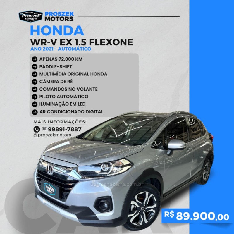 wrv 1.5 16v flexone ex cvt 2021 canoas