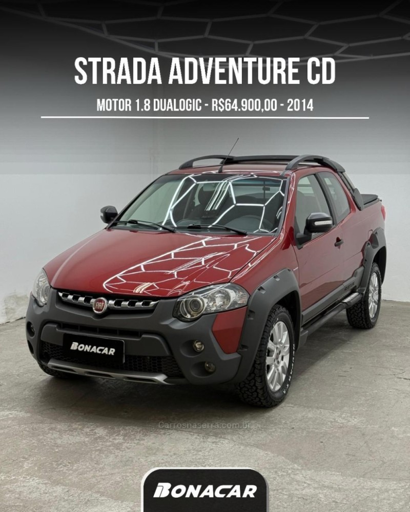 strada 1.8 mpi adventure cd 16v flex 3p automatizado 2014 caxias do sul