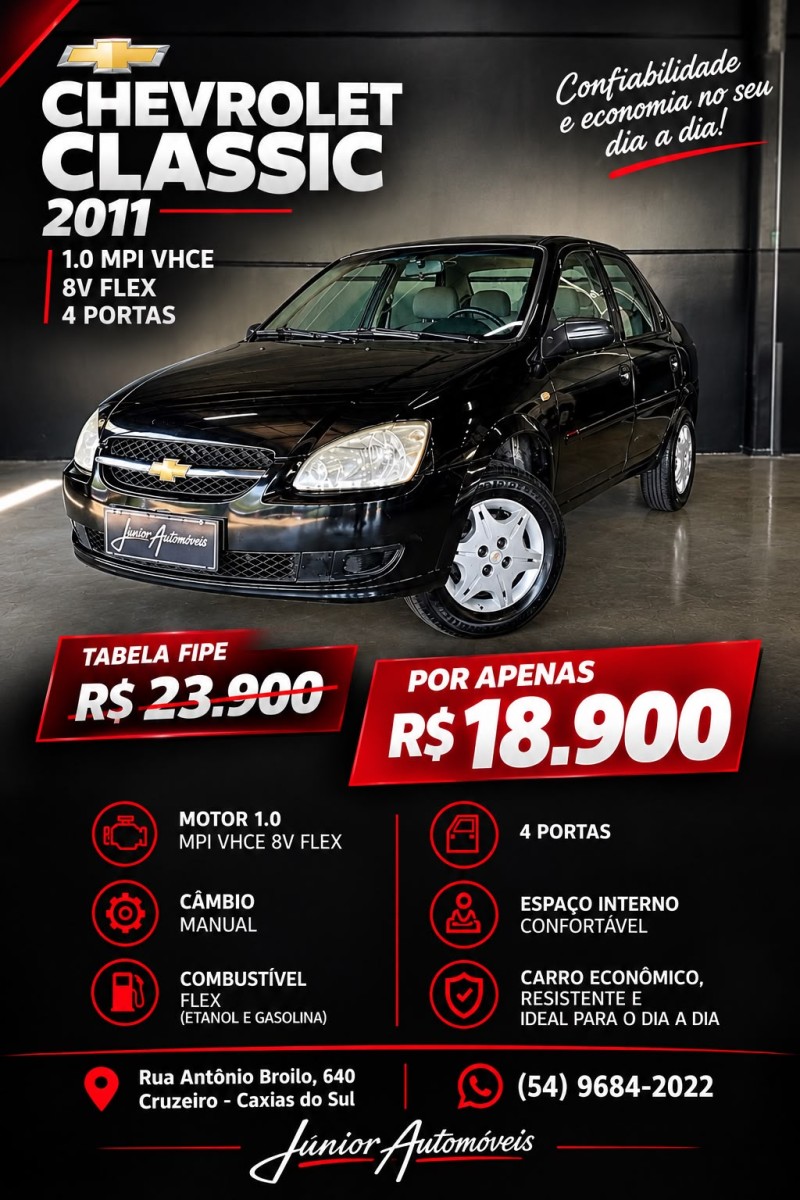 classic 1.0 mpfi vhce 8v flex 4p manual 2011 caxias do sul