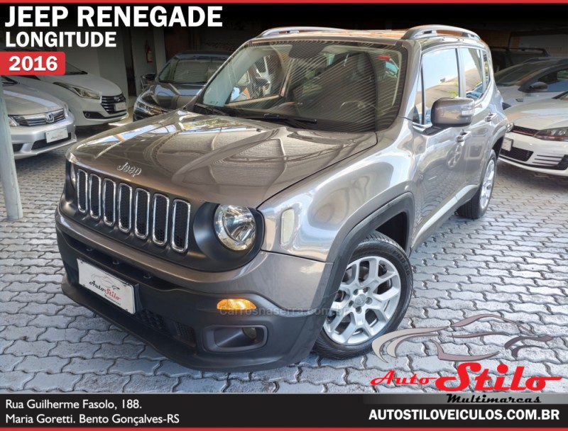 renegade 1.8 16v flex longitude 4p automatico 2016 bento goncalves