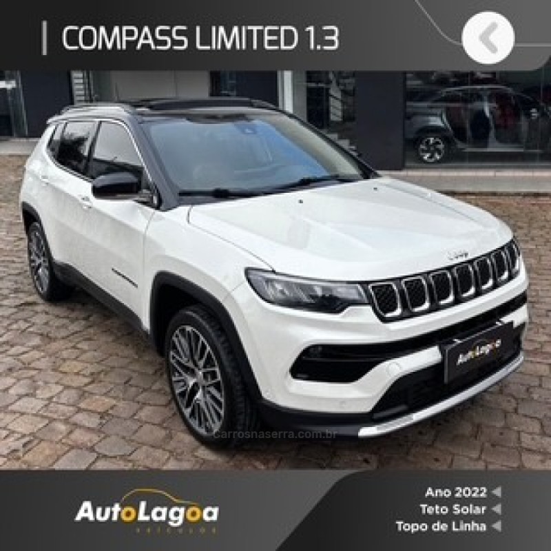 compass 1.3 limited t270 16v turbo flex 4p automatico 2022 lagoa vermelha