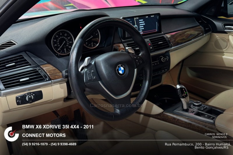 X6 3.0 35I 4X4 COUPÉ 6 CILINDROS 24V GASOLINA 4P AUTOMÁTICO - 2011 - BENTO GONçALVES