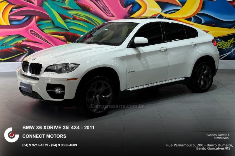 X6 3.0 35I 4X4 COUPÉ 6 CILINDROS 24V GASOLINA 4P AUTOMÁTICO - 2011 - BENTO GONçALVES
