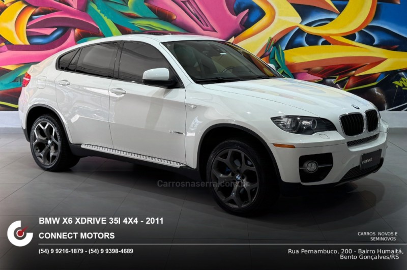 x6 3.0 35i 4x4 coupe 6 cilindros 24v gasolina 4p automatico 2011 bento goncalves