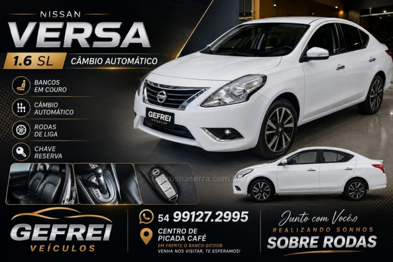 VERSA 1.6 16V SL FLEXSTART FLEX 4P AUTOMÁTICO - 2018 - PICADA CAFé
