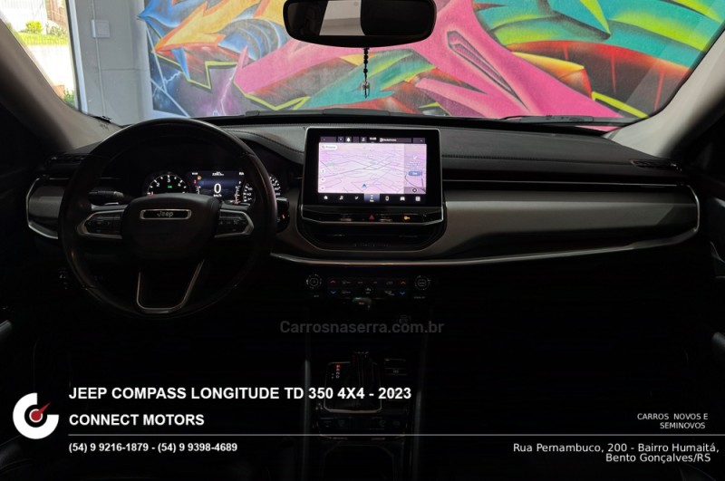 COMPASS 2.0 LONGITUDE TD350 TURBO DIESEL 4X4 4P AUTOMÁTICO - 2023 - BENTO GONçALVES
