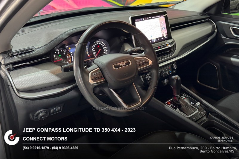 COMPASS 2.0 LONGITUDE TD350 TURBO DIESEL 4X4 4P AUTOMÁTICO - 2023 - BENTO GONçALVES