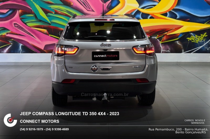 COMPASS 2.0 LONGITUDE TD350 TURBO DIESEL 4X4 4P AUTOMÁTICO - 2023 - BENTO GONçALVES