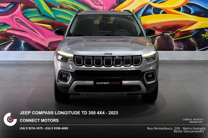 COMPASS 2.0 LONGITUDE TD350 TURBO DIESEL 4X4 4P AUTOMÁTICO - 2023 - BENTO GONçALVES