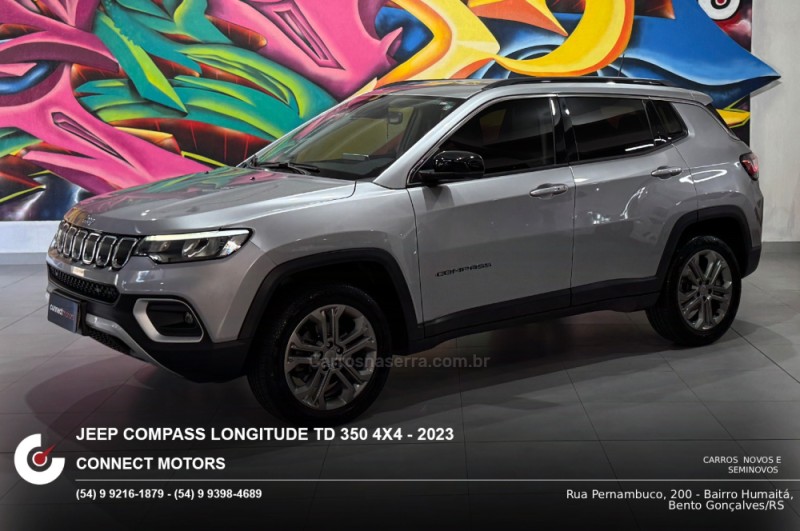 COMPASS 2.0 LONGITUDE TD350 TURBO DIESEL 4X4 4P AUTOMÁTICO - 2023 - BENTO GONçALVES