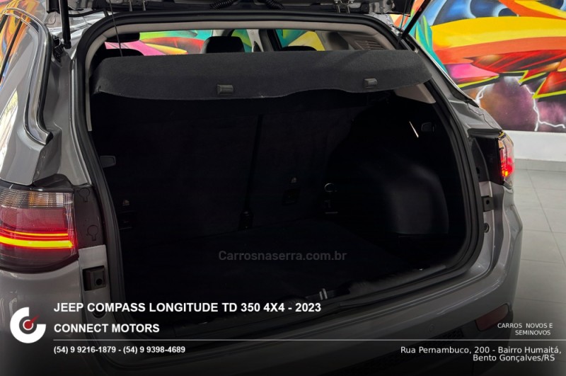 COMPASS 2.0 LONGITUDE TD350 TURBO DIESEL 4X4 4P AUTOMÁTICO - 2023 - BENTO GONçALVES