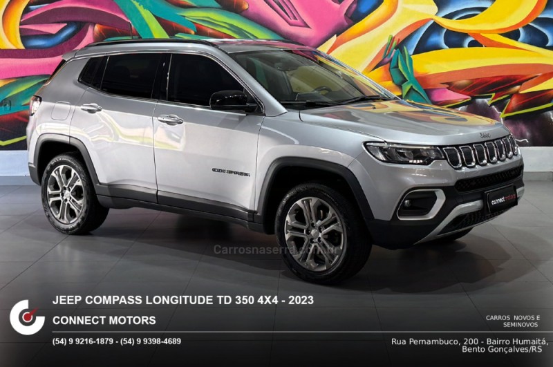 compass 2.0 longitude td350 turbo diesel 4x4 4p automatico 2023 bento goncalves