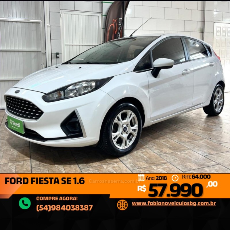 fiesta 1.6 se hatch 16v flex 4p manual 2018 bento goncalves