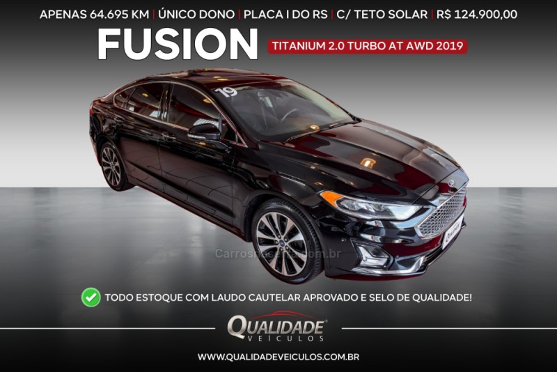 fusion 2.0 titanium awd 16v gasolina 4p automatico 2019 santa cruz do sul