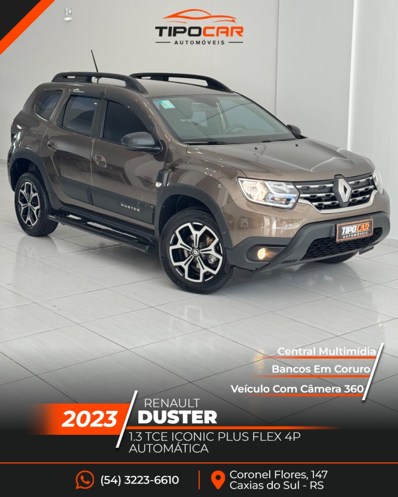 duster 1.3 tce iconic plus flex 4p automatica 2023 caxias do sul