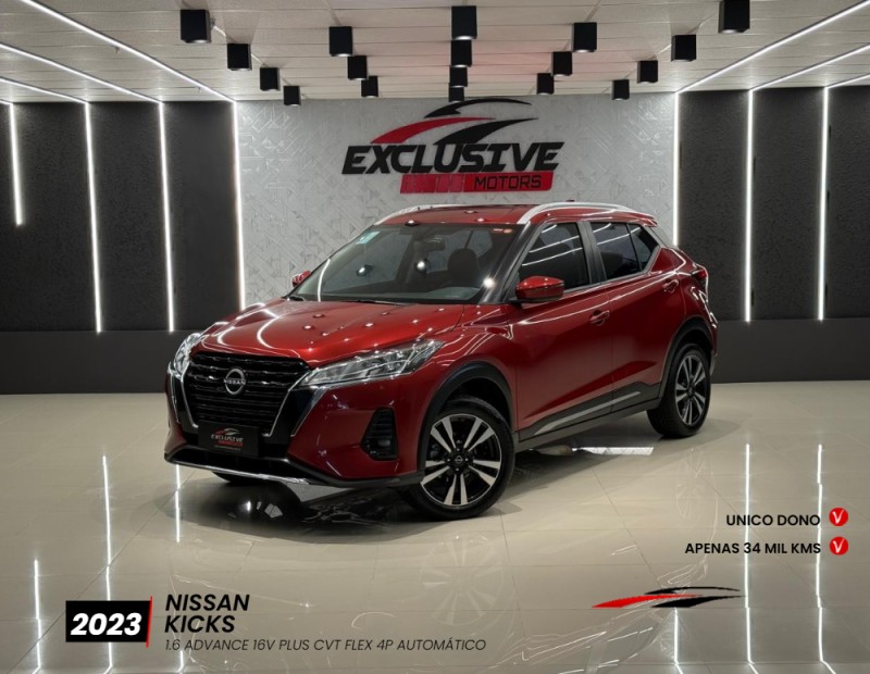 kicks 1.6 advance 16v plus cvt flex 4p automatico 2023 caxias do sul