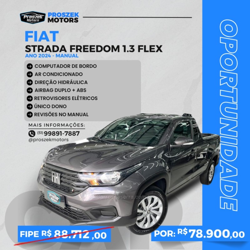 strada 1.3 freedom plus cs 8v flex 2p manual 2024 canoas