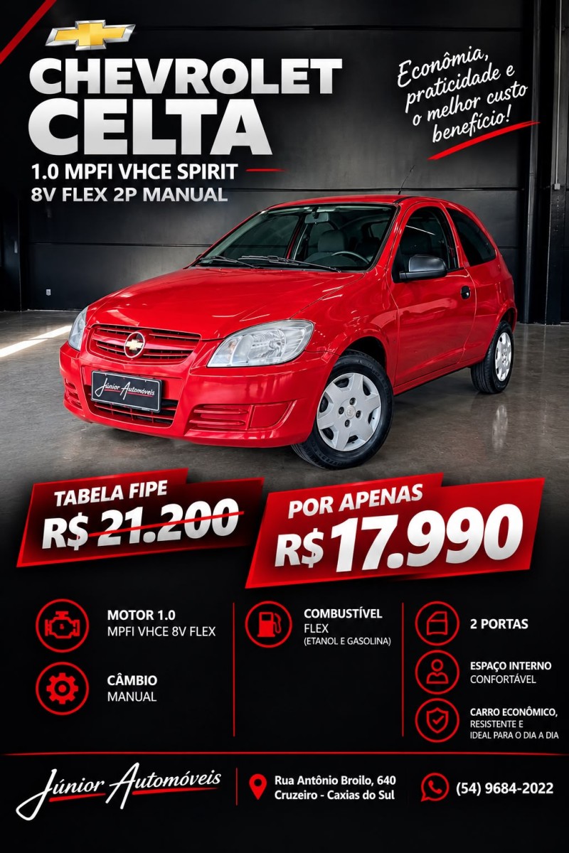 celta 1.0 mpfi vhce spirit 8v flex 2p manual 2009 caxias do sul