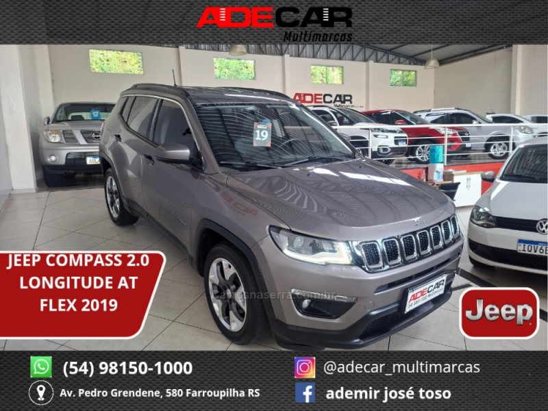 compass 2.0 16v flex longitude automatico 2019 farroupilha