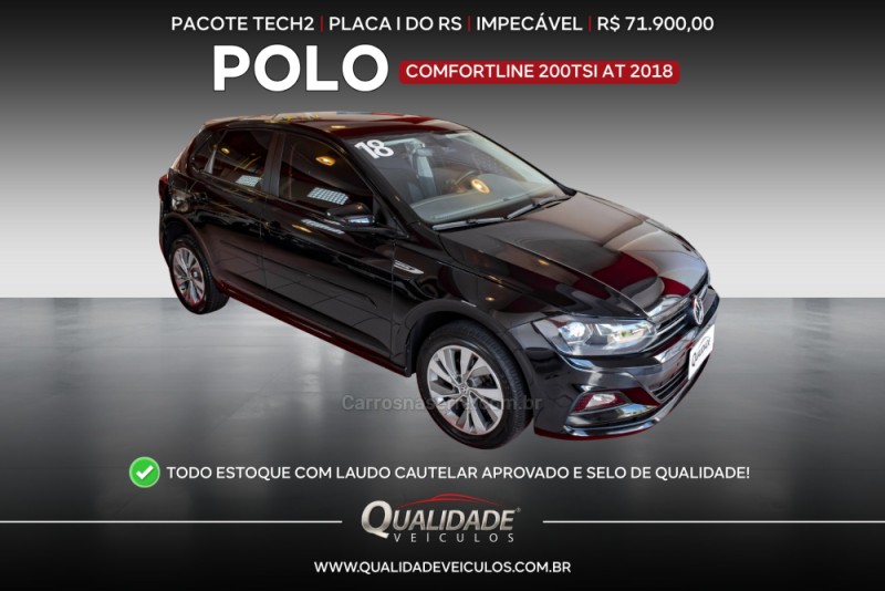 polo 1.0 200 tsi comfortline automatico 2018 santa cruz do sul