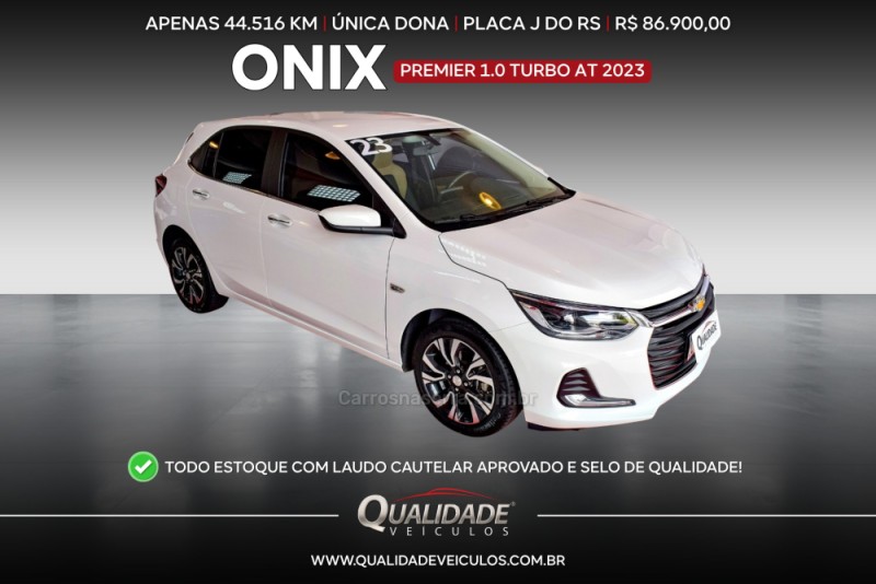 ONIX 1.0 PREMIER 12V TURBO FLEX 4P AUTOMÁTICO