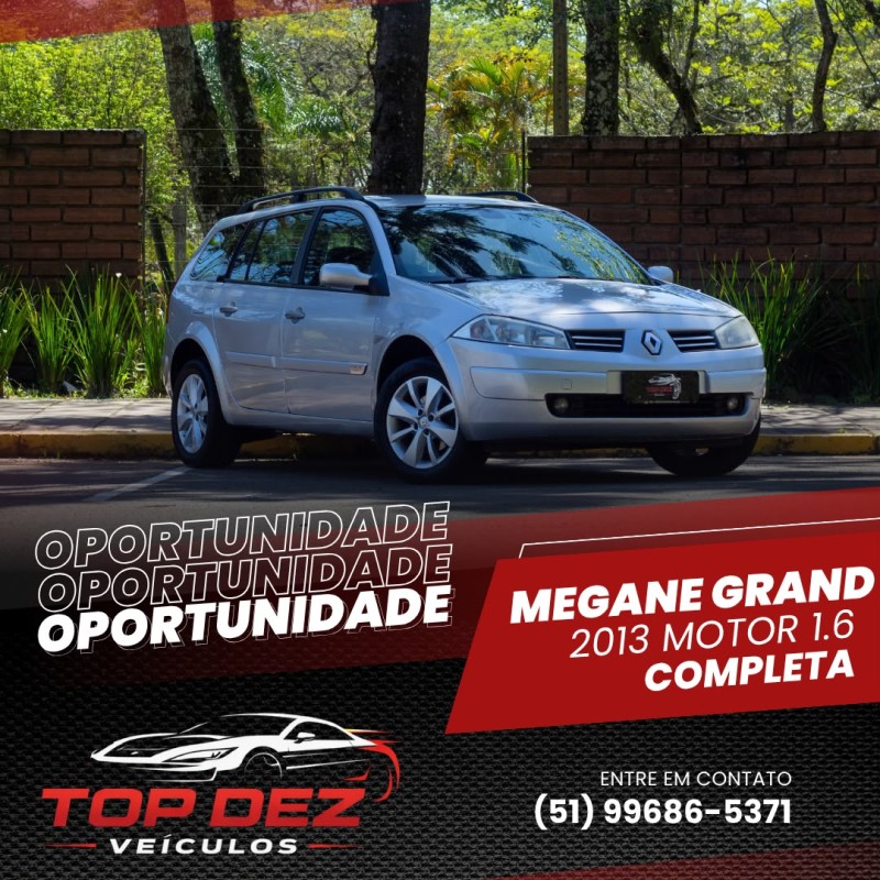 megane 1.6 dynamique grand tour 16v flex 4p manual 2013 sao sebastiao do cai