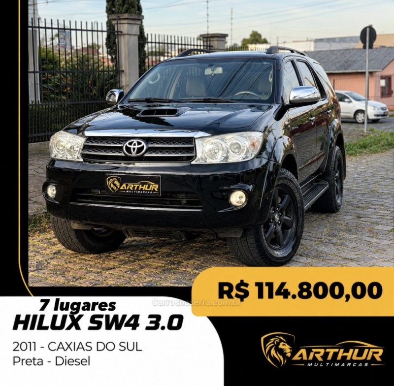 hilux sw4 3.0 srv 4x4 7 lugares 16v turbo intercooler diesel 4p automatico 2011 caxias do sul