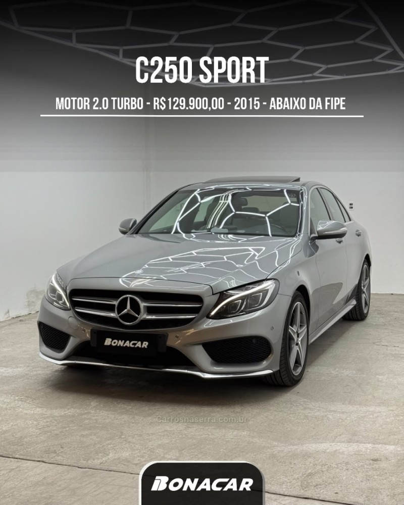 c 250 2.0 cgi sport turbo 16v gasolina 4p automatico 2015 caxias do sul