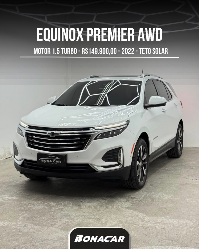equinox 1.5 premier 16v turbo gasolina 4p automatico 2022 caxias do sul