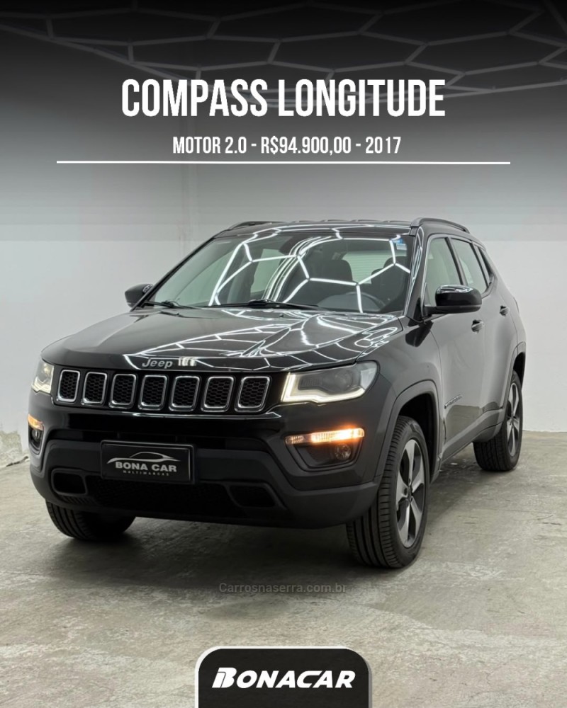 compass 2.0 longitude td350 turbo diesel 4x4 4p automatico 2017 caxias do sul