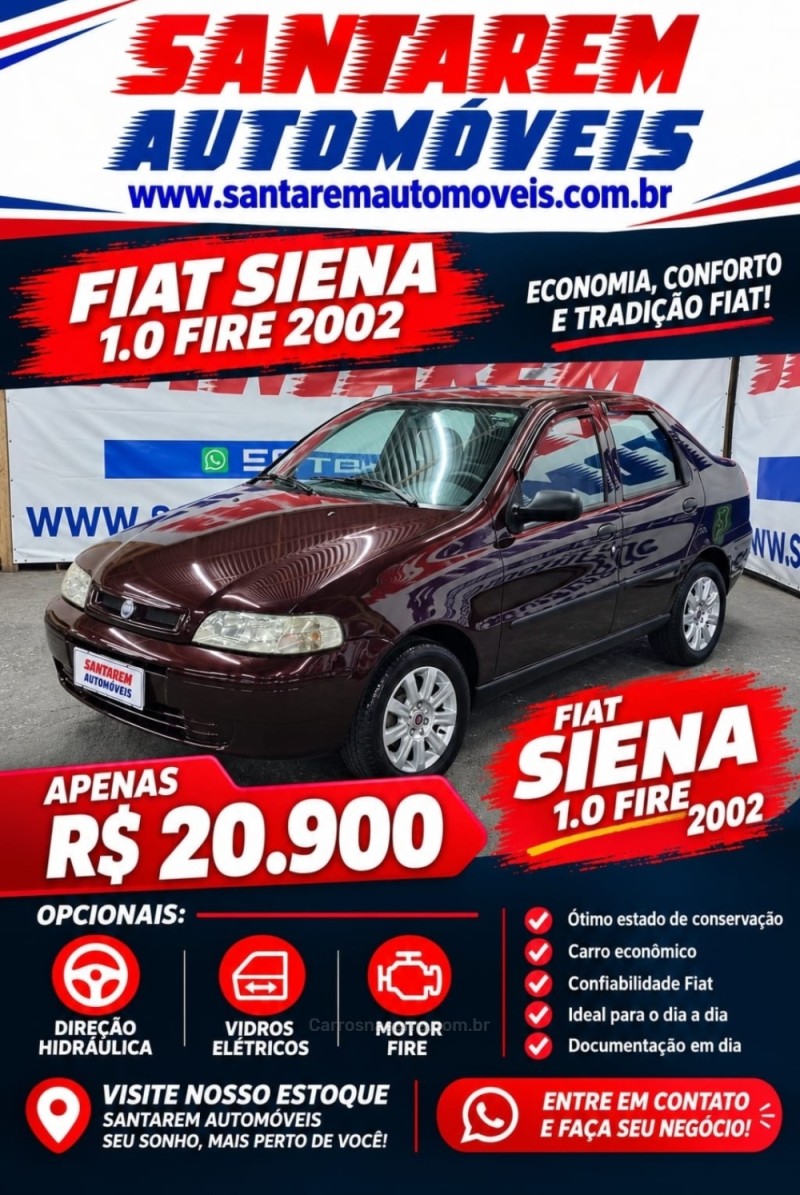 siena 1.0 mpi fire 8v gasolina 4p manual 2002 caxias do sul